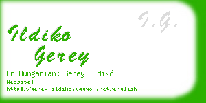 ildiko gerey business card