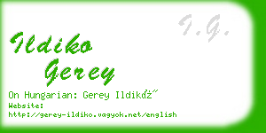ildiko gerey business card